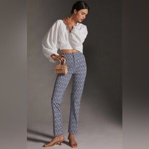 Anthropologie Maeve Essential High-Rise Kick-Flare Pants, size 8
